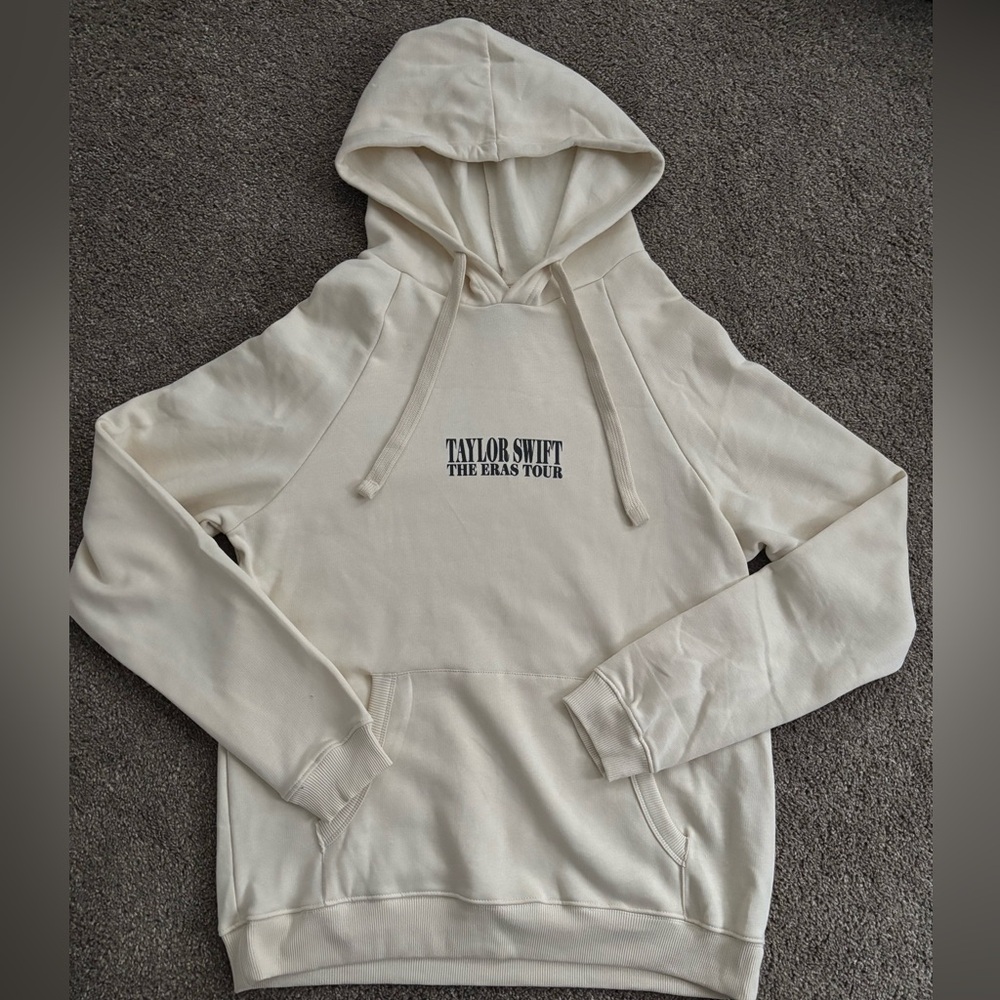 Eras Tour Beige Hoodie Medium